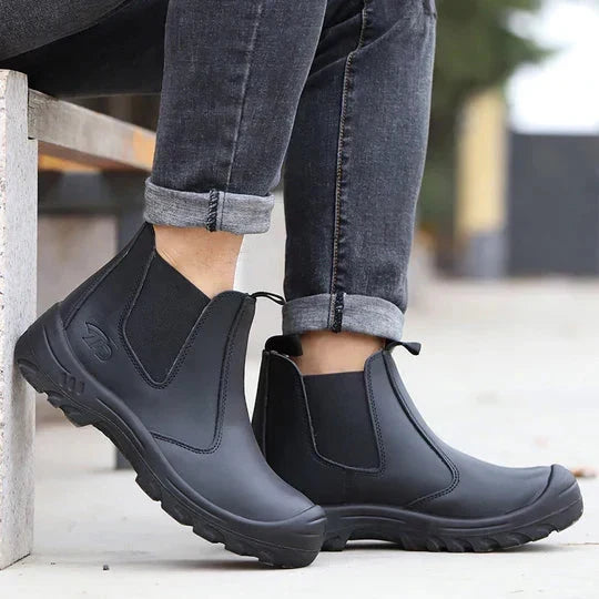 Buty robocze męskie wsuwane z podnoskiem ochronnym