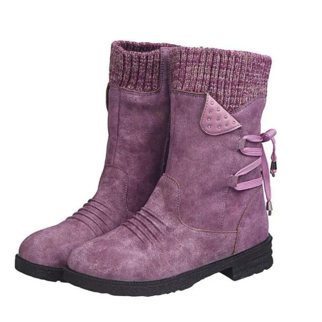 Kozaki Zimowe – Buty Damskie – Ciepła Moda