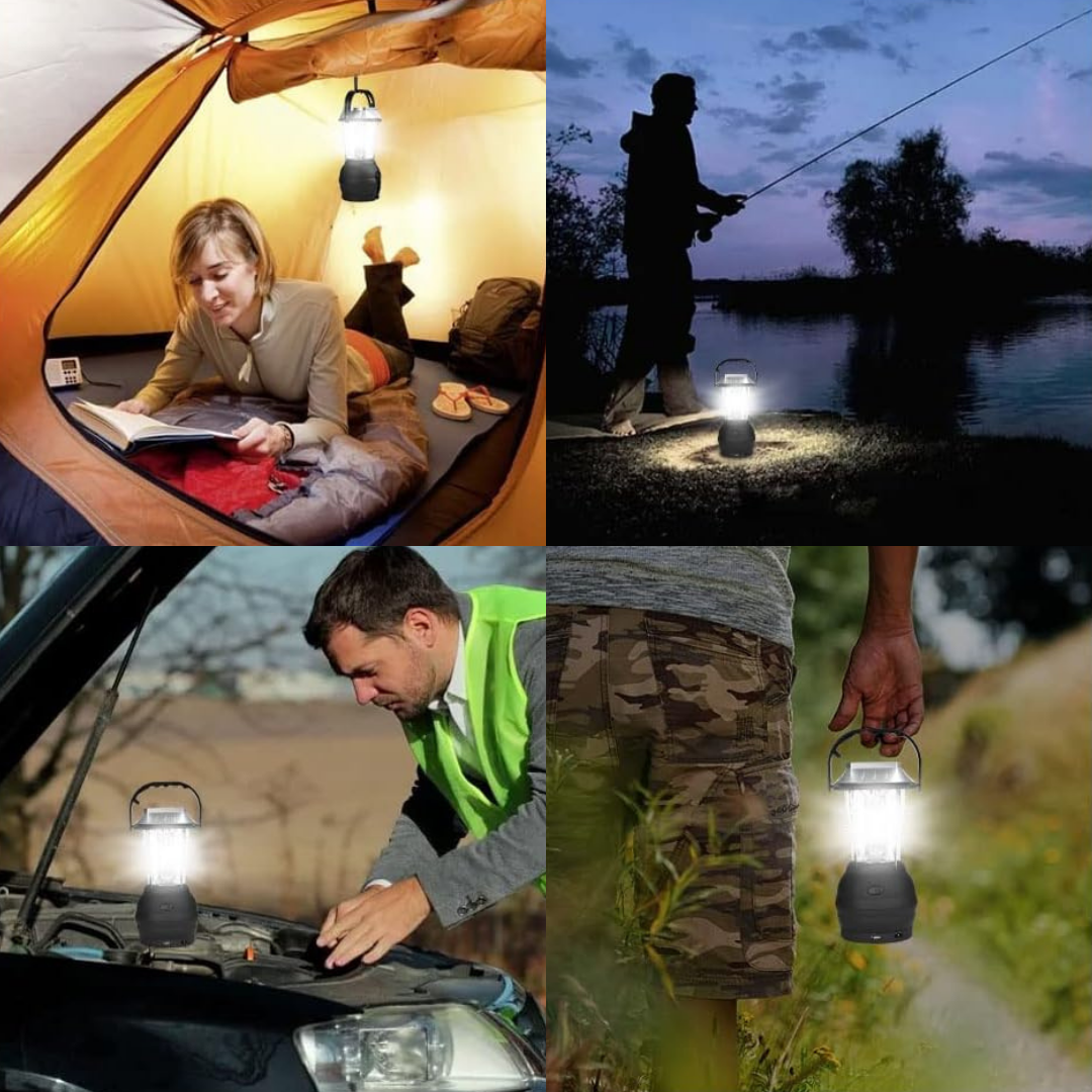 Lampa Solarna – Latarka Kempingowa – Ładowarka USB