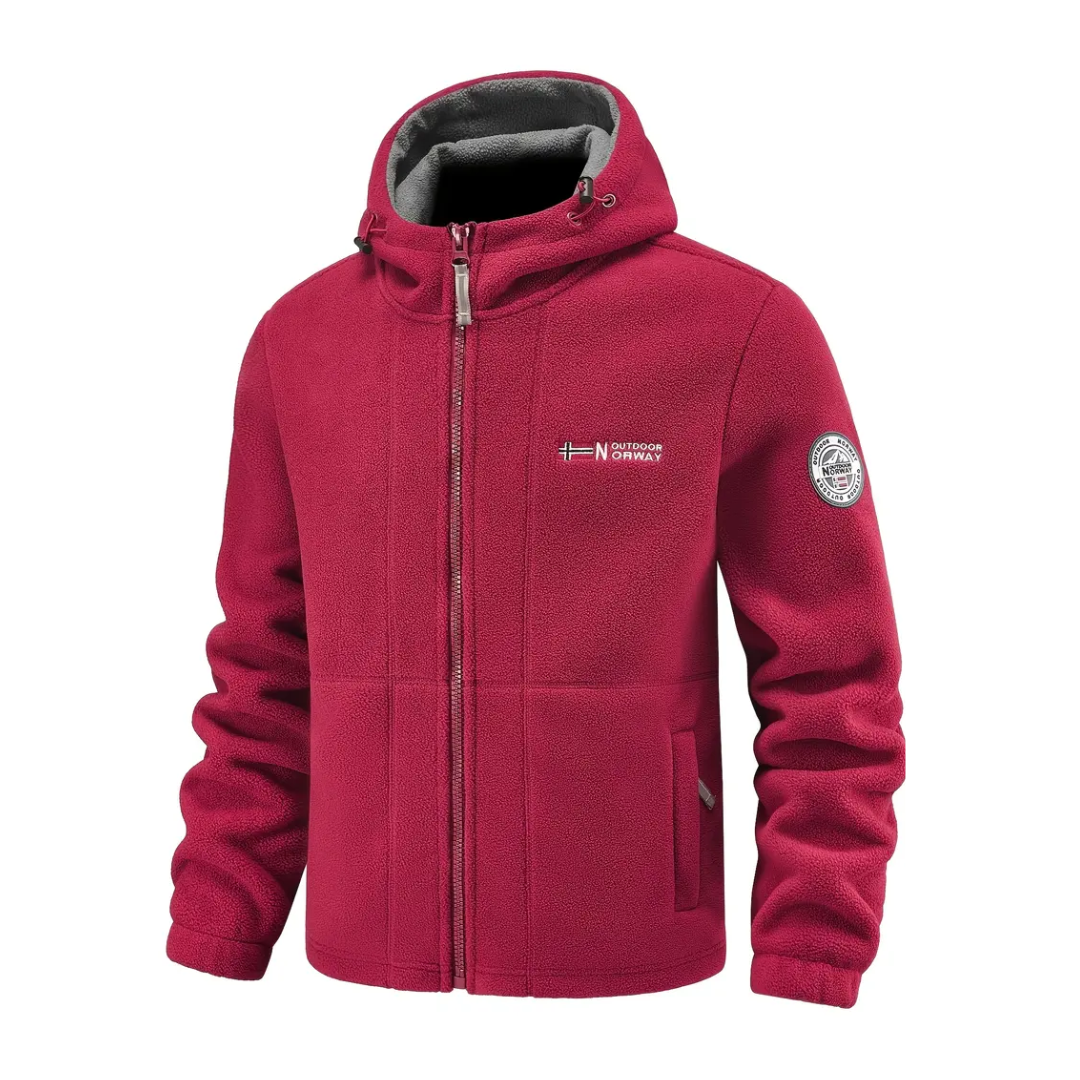 Kurtka Polarowa – Ciepła Bluza z Kapturem – Płaszcz Outdoorowy