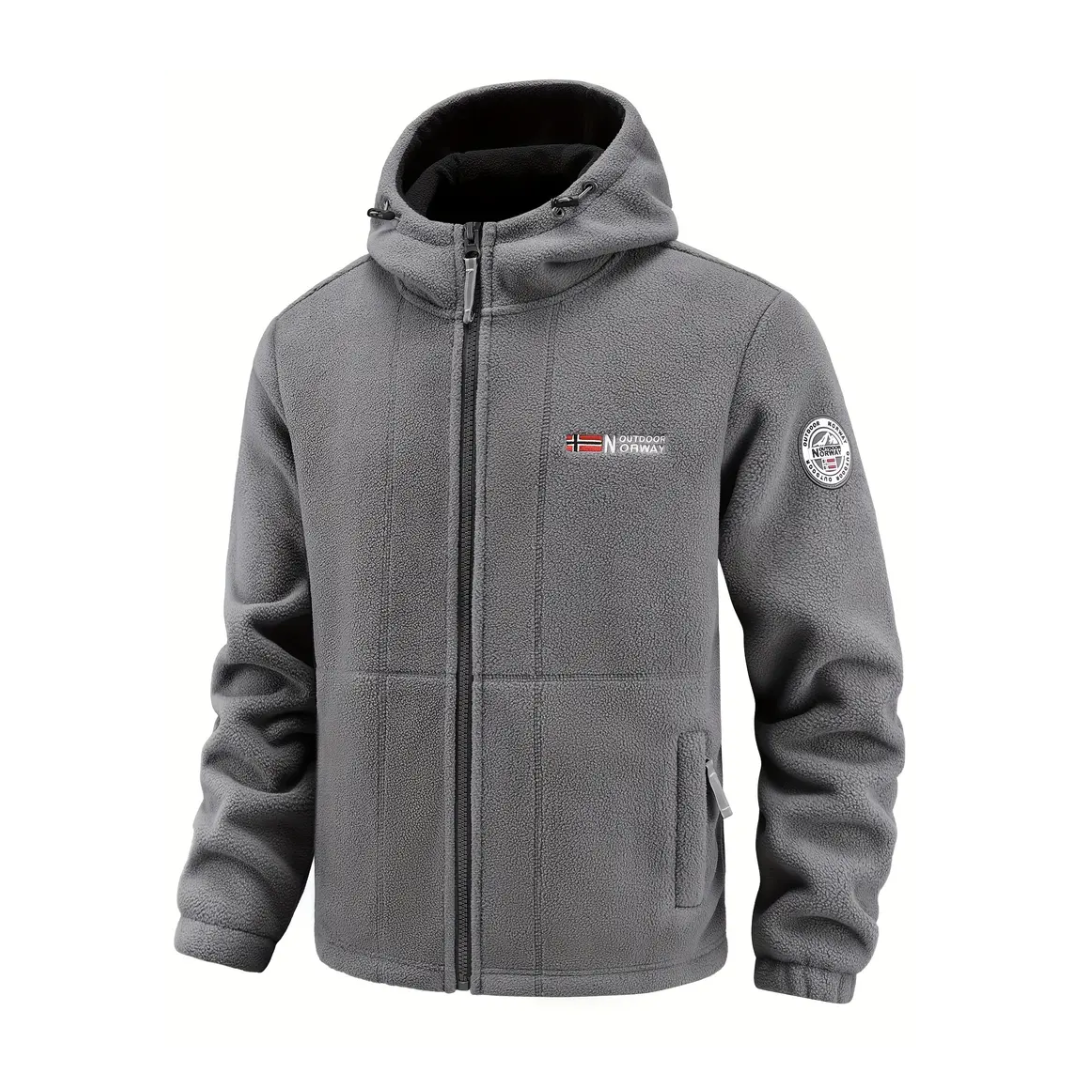 Kurtka Polarowa – Ciepła Bluza z Kapturem – Płaszcz Outdoorowy