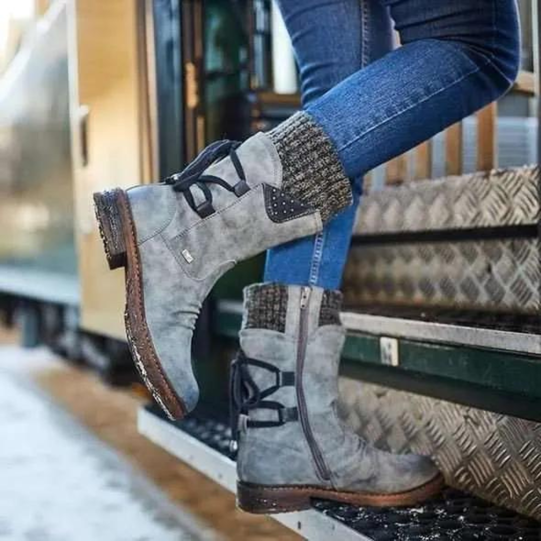 Kozaki Zimowe – Buty Damskie – Ciepła Moda