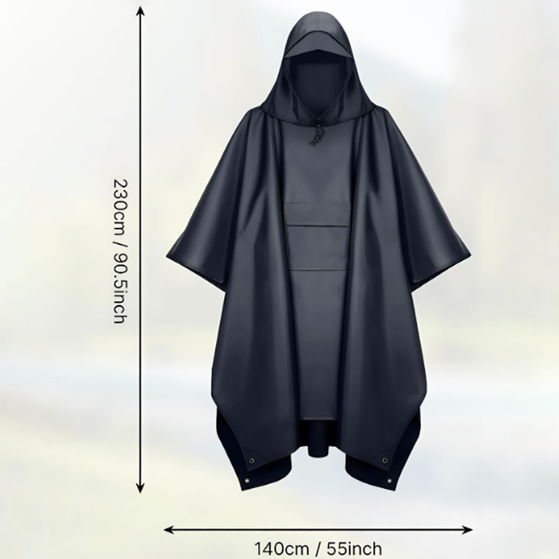 Wodoodporne poncho – peleryna przeciwdeszczowa – odzież turystyczna