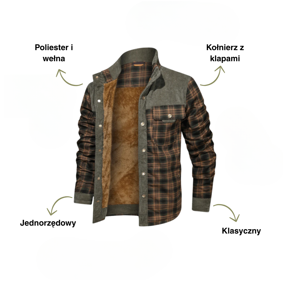 Kurtka w kratę – Outdoor – Mężczyzna
