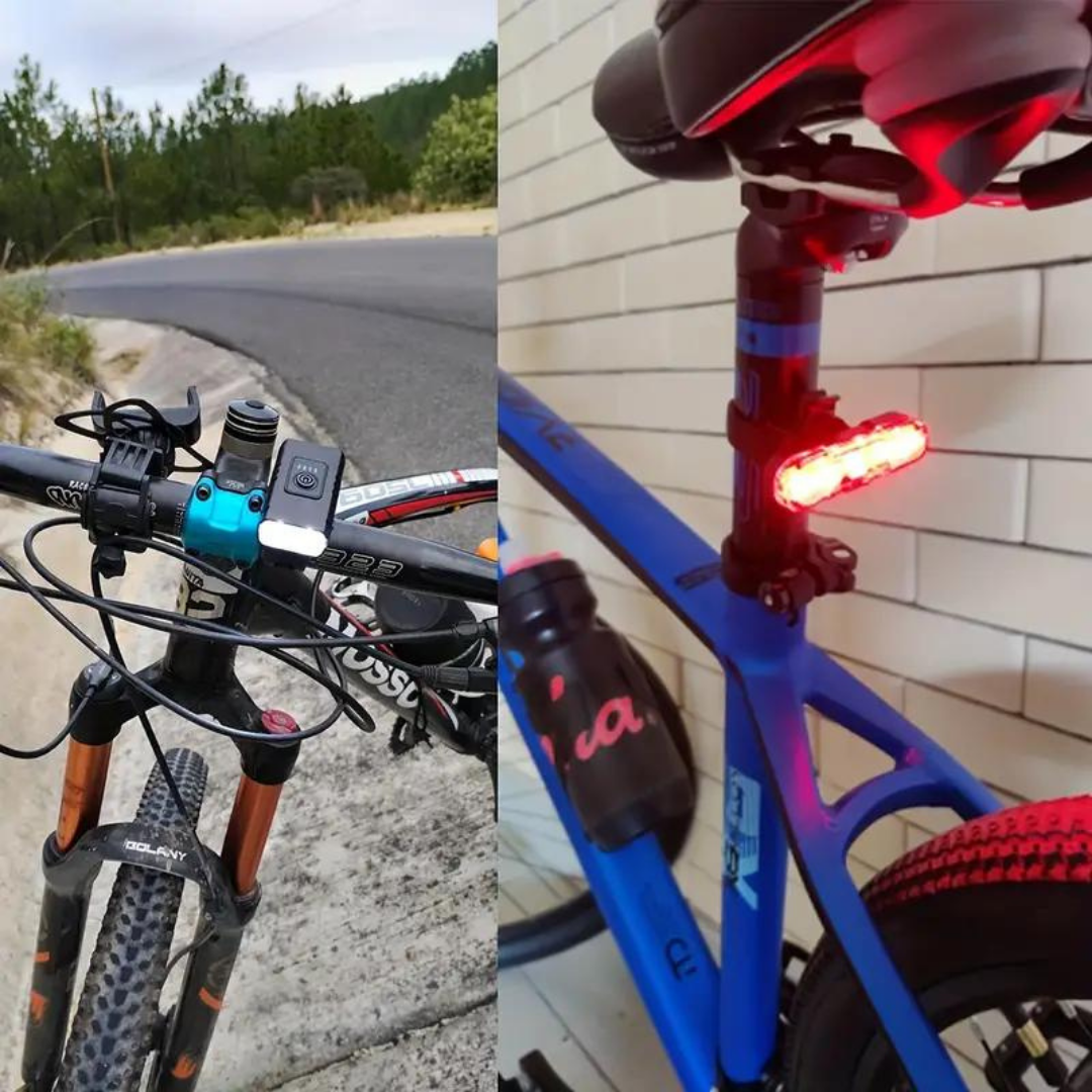 Lampa Rowerowa USB – Przód Tył – LED Ładowalna
