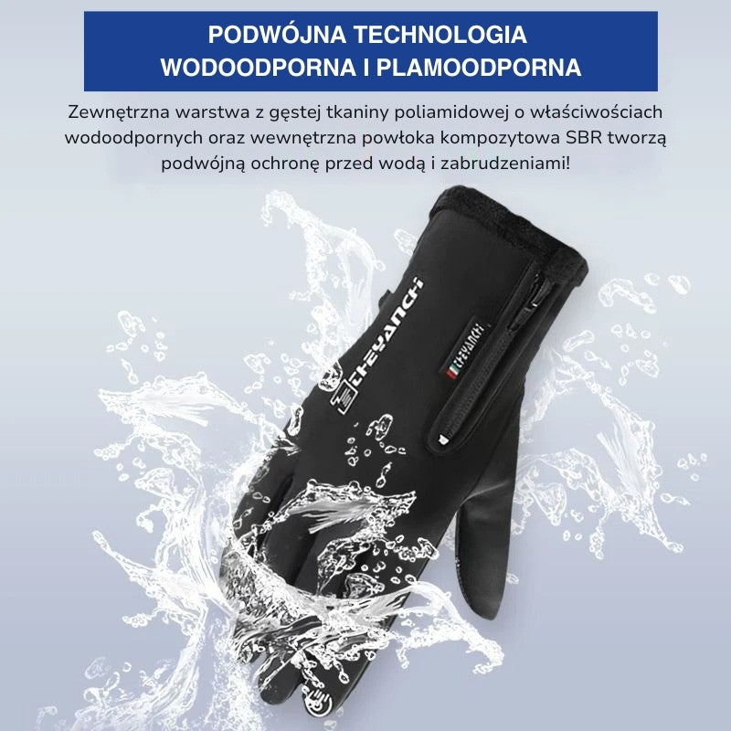 #1 Wodoodporne rękawice zimowe – Obsługa smartfona