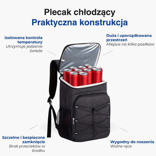 Plecak lunchowy z izolacją – Duża pojemność – Praktyczna torba termiczna
