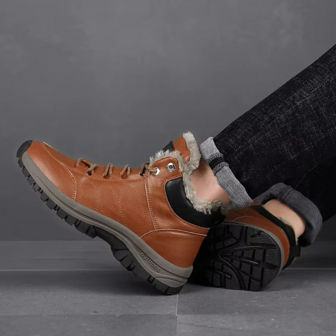 Męskie ocieplane buty zimowe – Wodoodporne – Botki