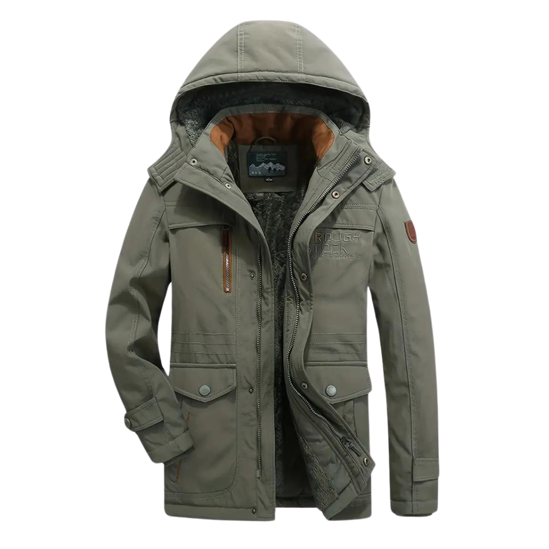 Kurtka Zimowa – Męski Płaszcz – Ciepła Parka