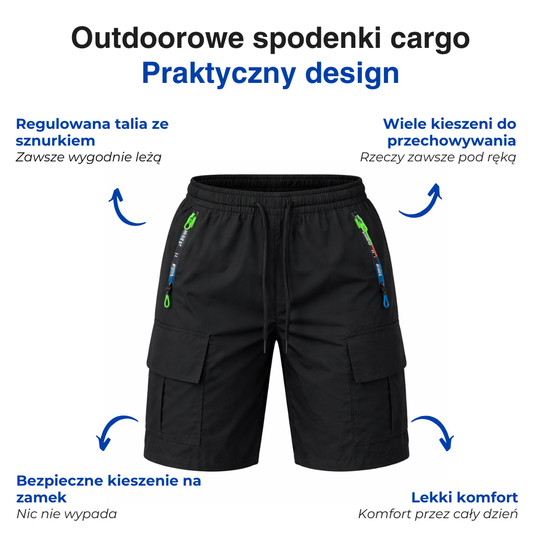 Damskie szorty letnie – Krótkie spodenki – Kieszenie na zamek