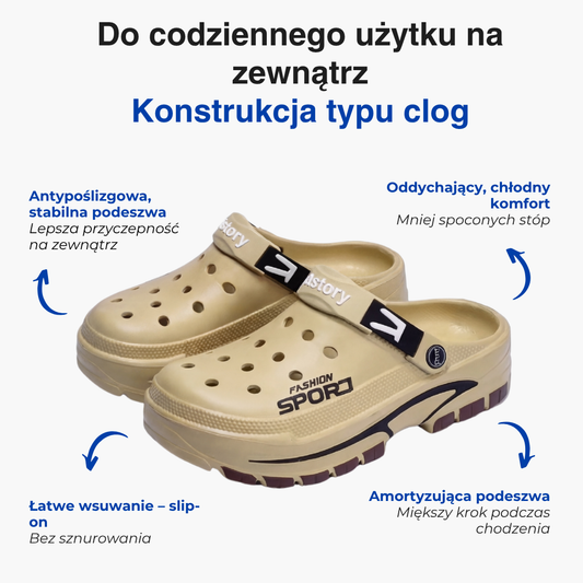 Męskie komfortowe klapki – Antypoślizgowa podeszwa – Oddychający casualowy design