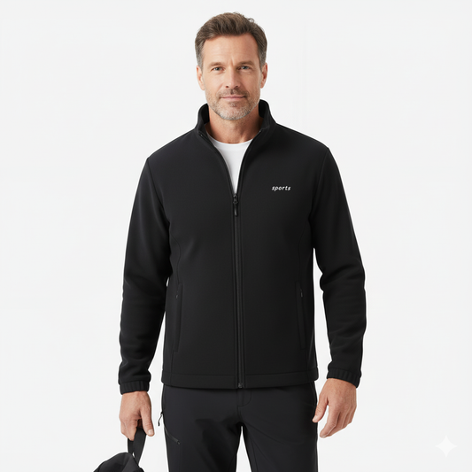 Męska Bluza – Sportowa Kurtka – Outdoor Zip