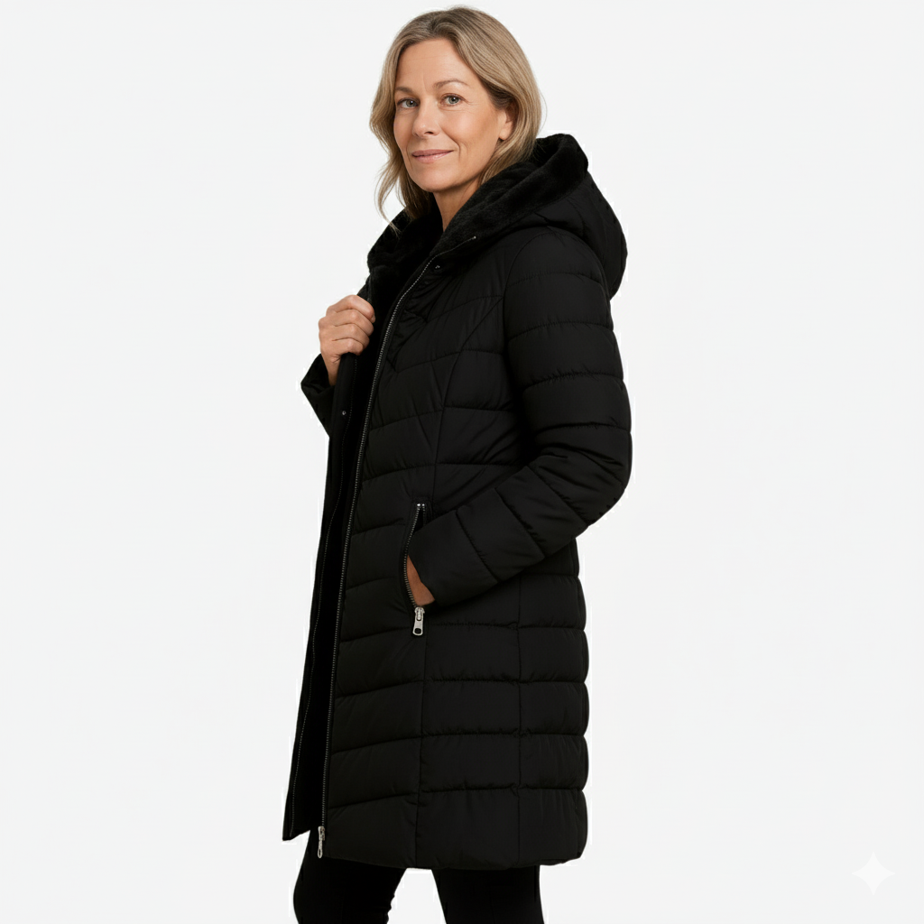 Ciepła Parka – Zimowa Kurtka – Sztuczne Futro
