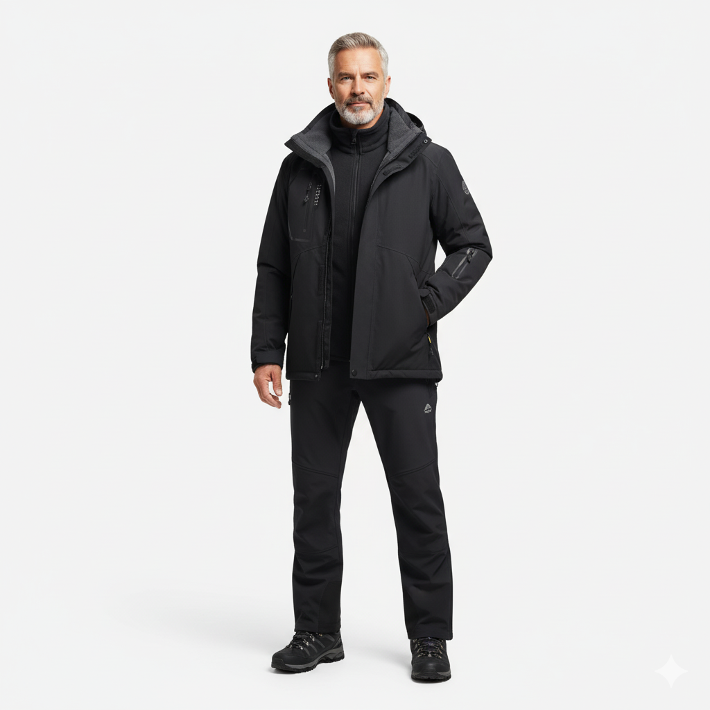 Męska Kurtka Softshell – Zimowa Outdoor – Wodoodporna Ciepła