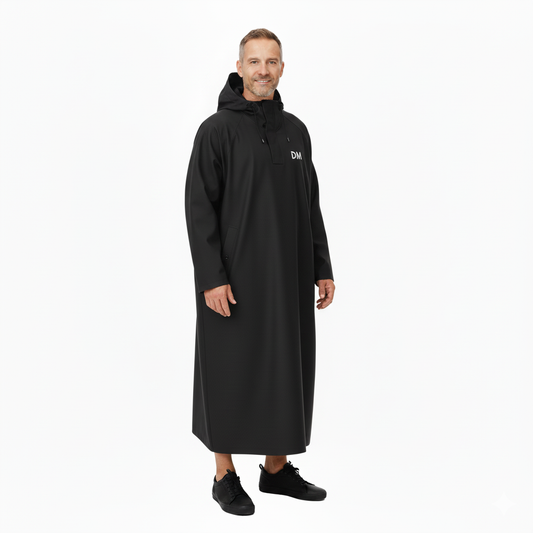 Wodoodporny Płaszcz – Długie Poncho – Z Kapturem