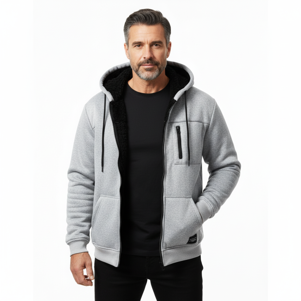 Ocieplana Bluza – Zimowa Męska – Polarowa Kurtka