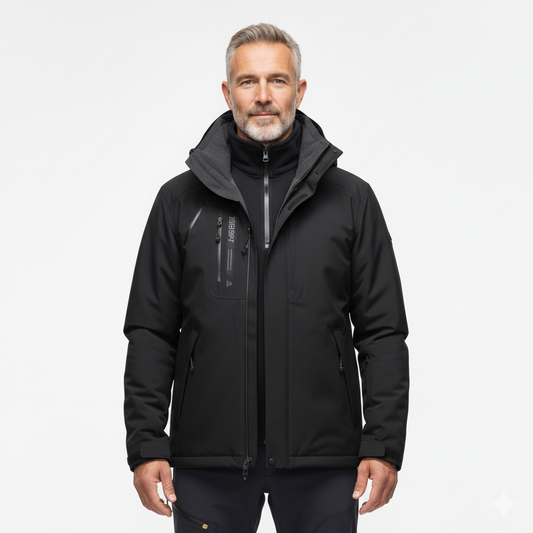 Męska Kurtka Softshell – Zimowa Outdoor – Wodoodporna Ciepła