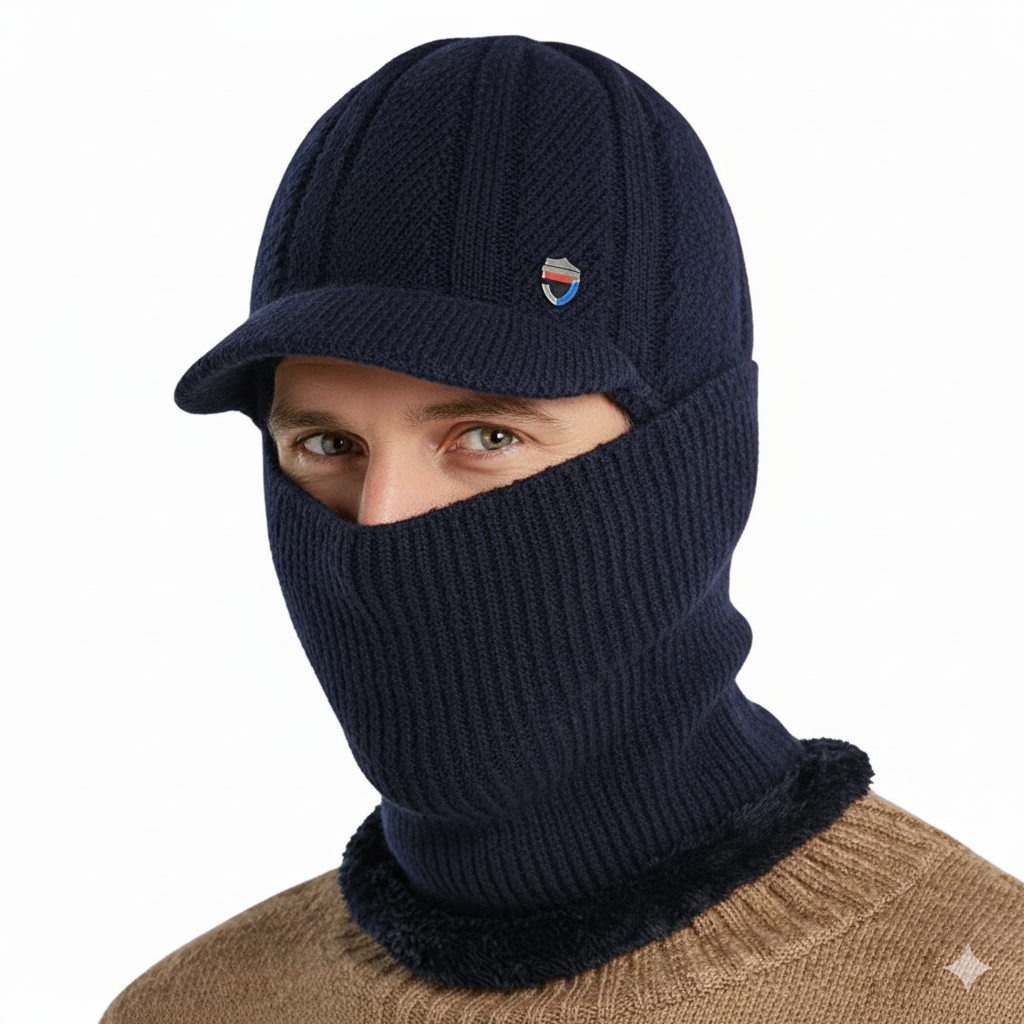 Kominiarka Zimowa – Czapka Dzianinowa – Ochrona Twarzy