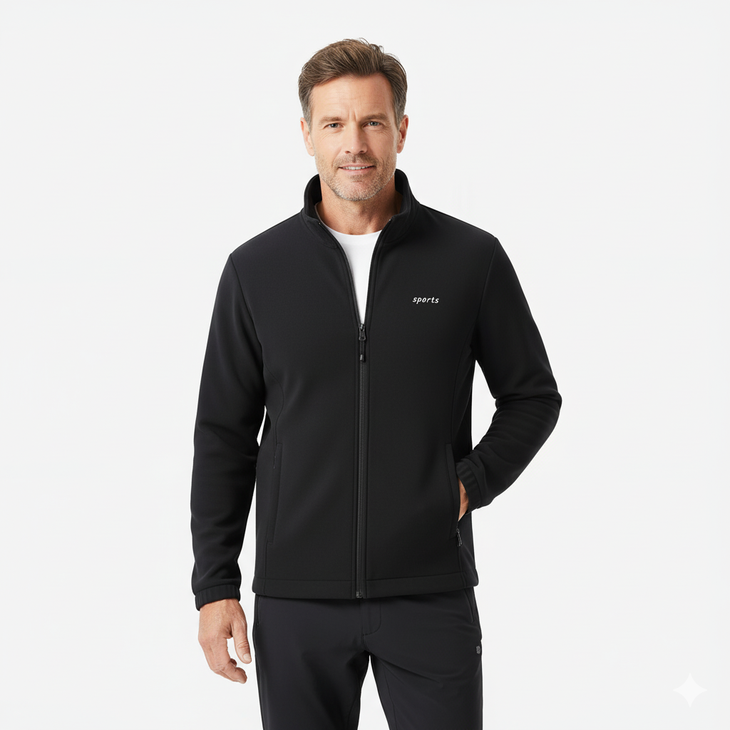 Męska Bluza – Sportowa Kurtka – Outdoor Zip