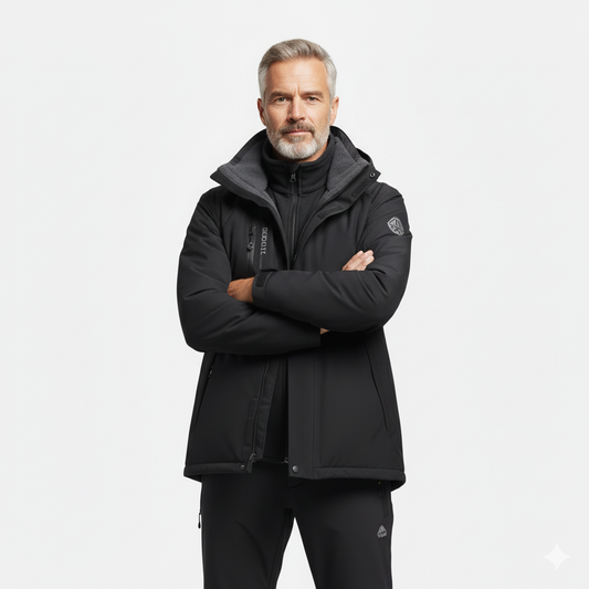 Męska Kurtka Softshell – Zimowa Outdoor – Wodoodporna Ciepła