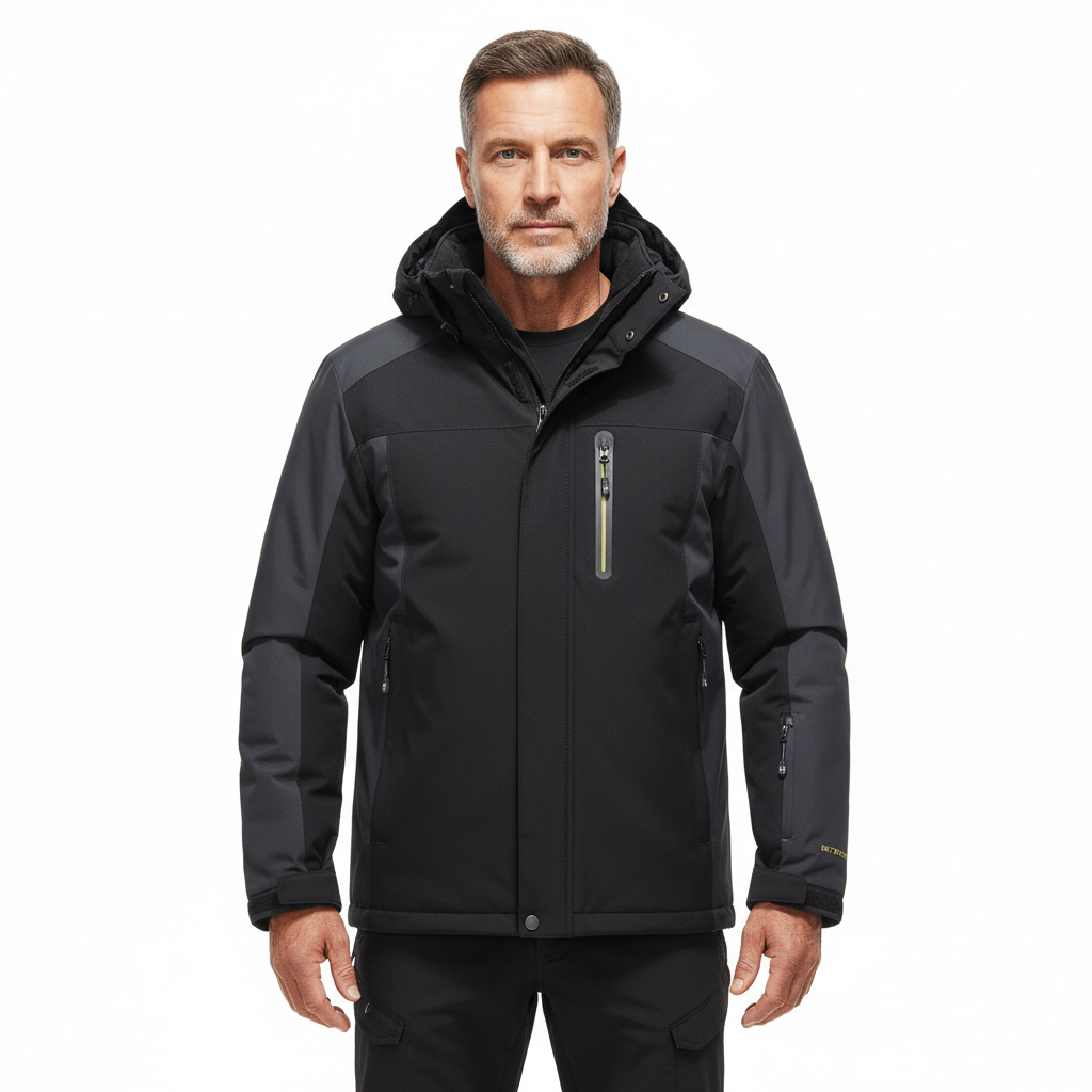 Kurtka Softshell – Męska Wodoodporna – Zimowa Outdoor