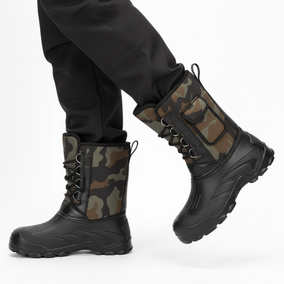 Ocieplane Buty Zimowe – Wodoodporne Camo – Praca w Terenie