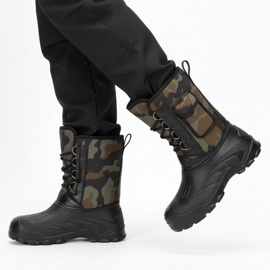 Ocieplane Buty Zimowe – Wodoodporne Camo – Praca w Terenie