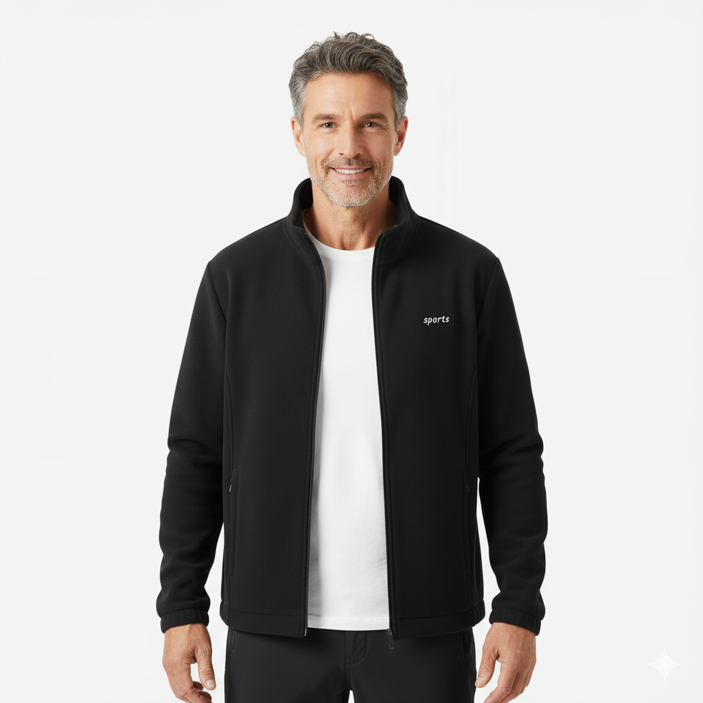 Męska Bluza – Sportowa Kurtka – Outdoor Zip