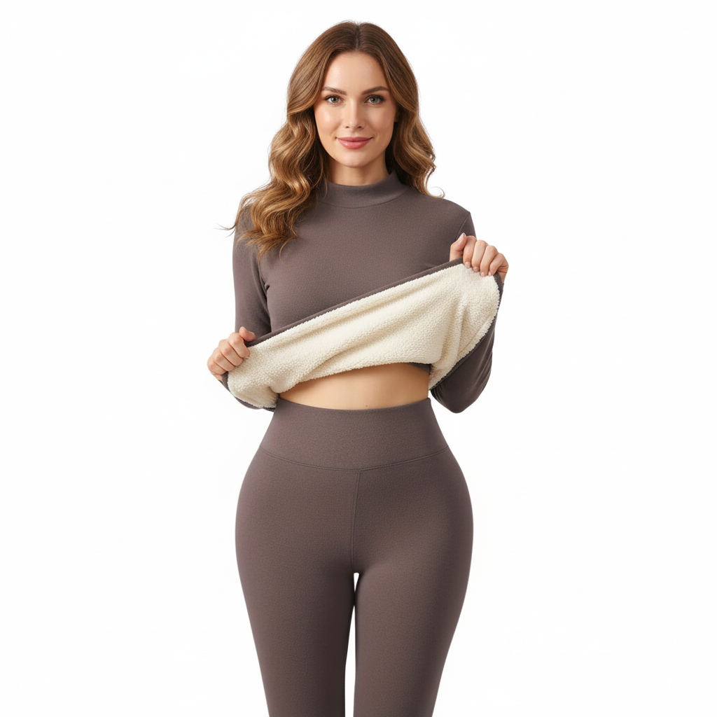 Damska Bluza – Ocieplana Zimowa – Termiczna Bielizna