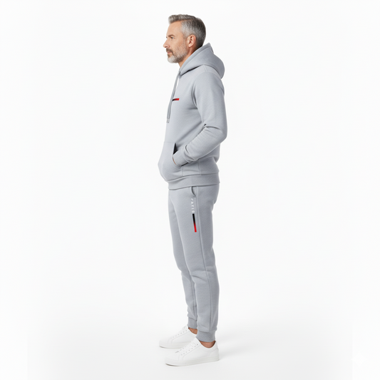 Męski komplet sportowy – Bluza z kapturem i spodnie – Stylowy i wygodny