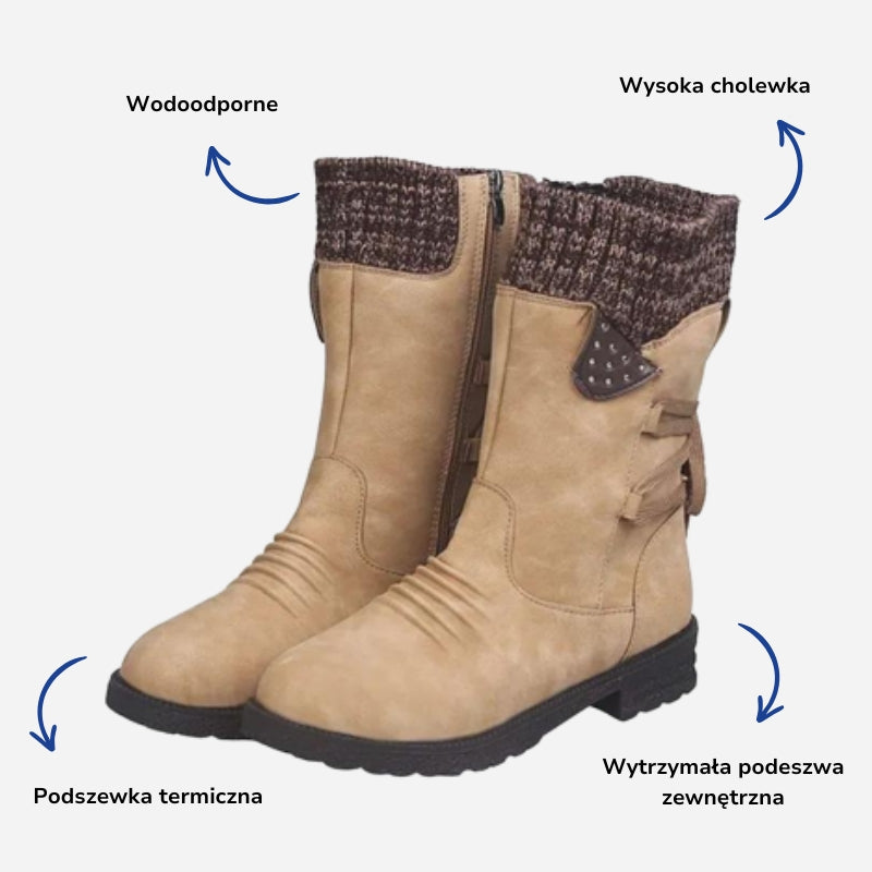 Kozaki Zimowe – Buty Damskie – Ciepła Moda