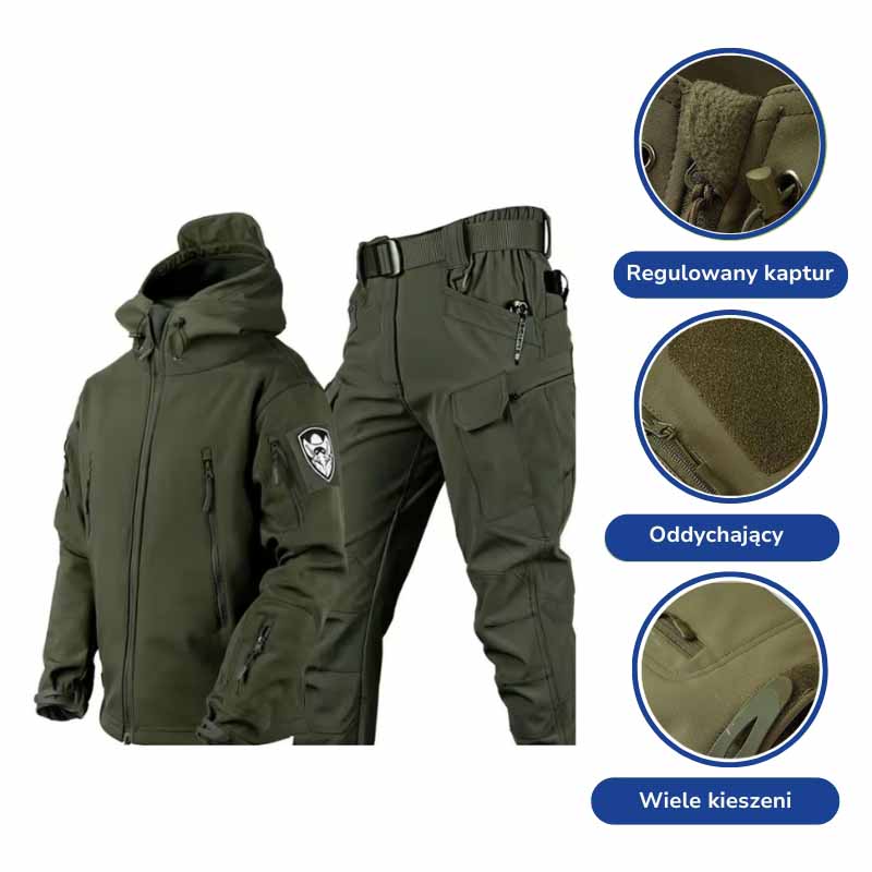 Kurtka Taktyczna – Spodnie Militarne – Zestaw Outdoor