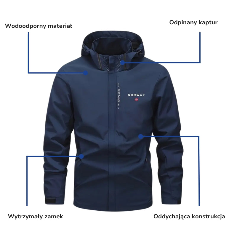 Kurtka Wodoodporna – Płaszcz Przeciwdeszczowy – Odzież Outdoorowa