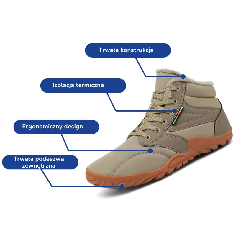 Podszyte męskie sneakersy – Wodoodporne – Jesień i zima