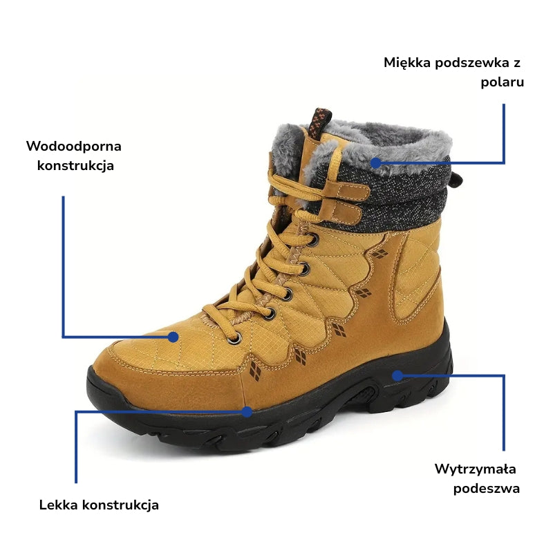 Buty zimowe – ciepłe wodoodporne – męskie