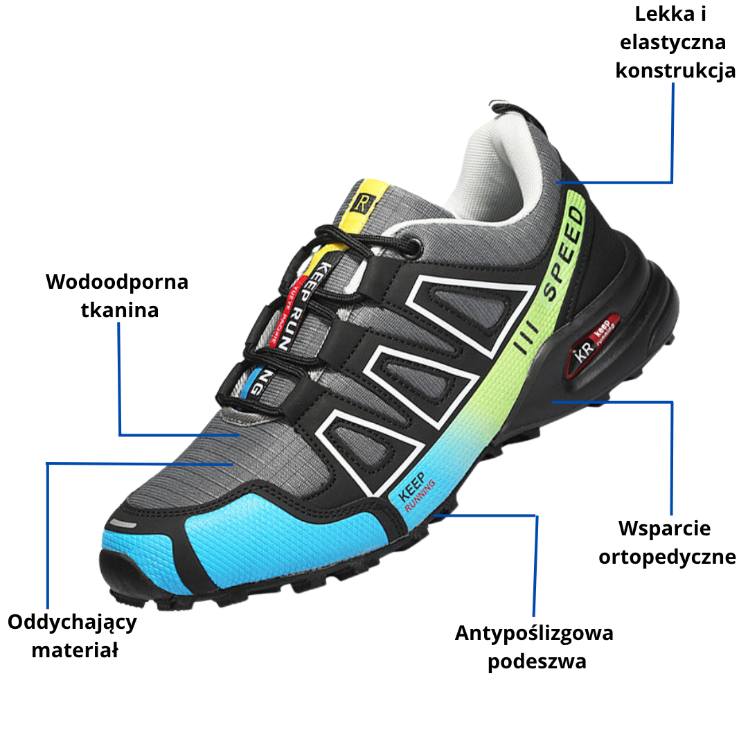 Buty trekkingowe męskie – wodoodporne i antypoślizgowe – idealne do outdooru