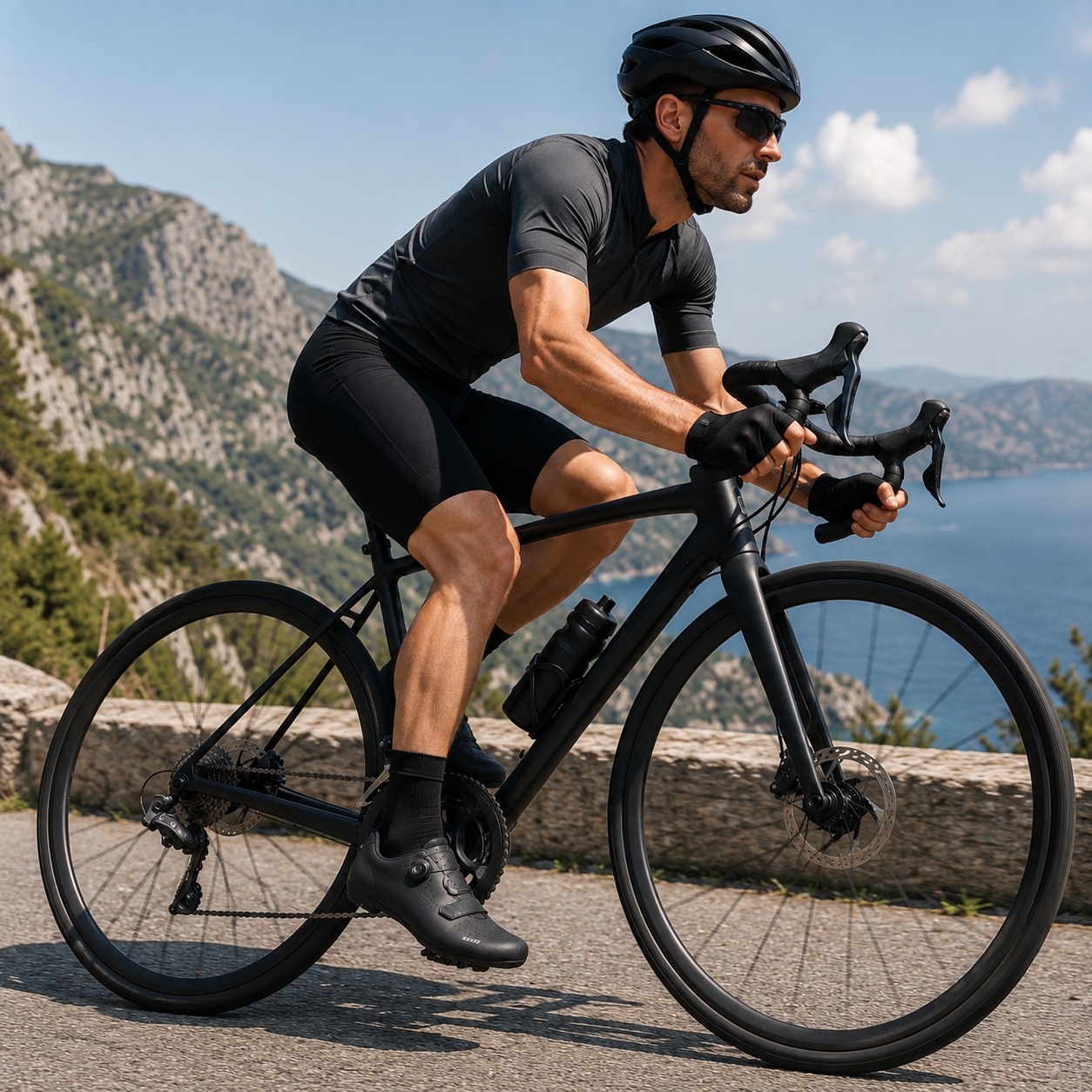 Buty rowerowe na płaskie pedały - z pokrętłem - bez zatrzasków
