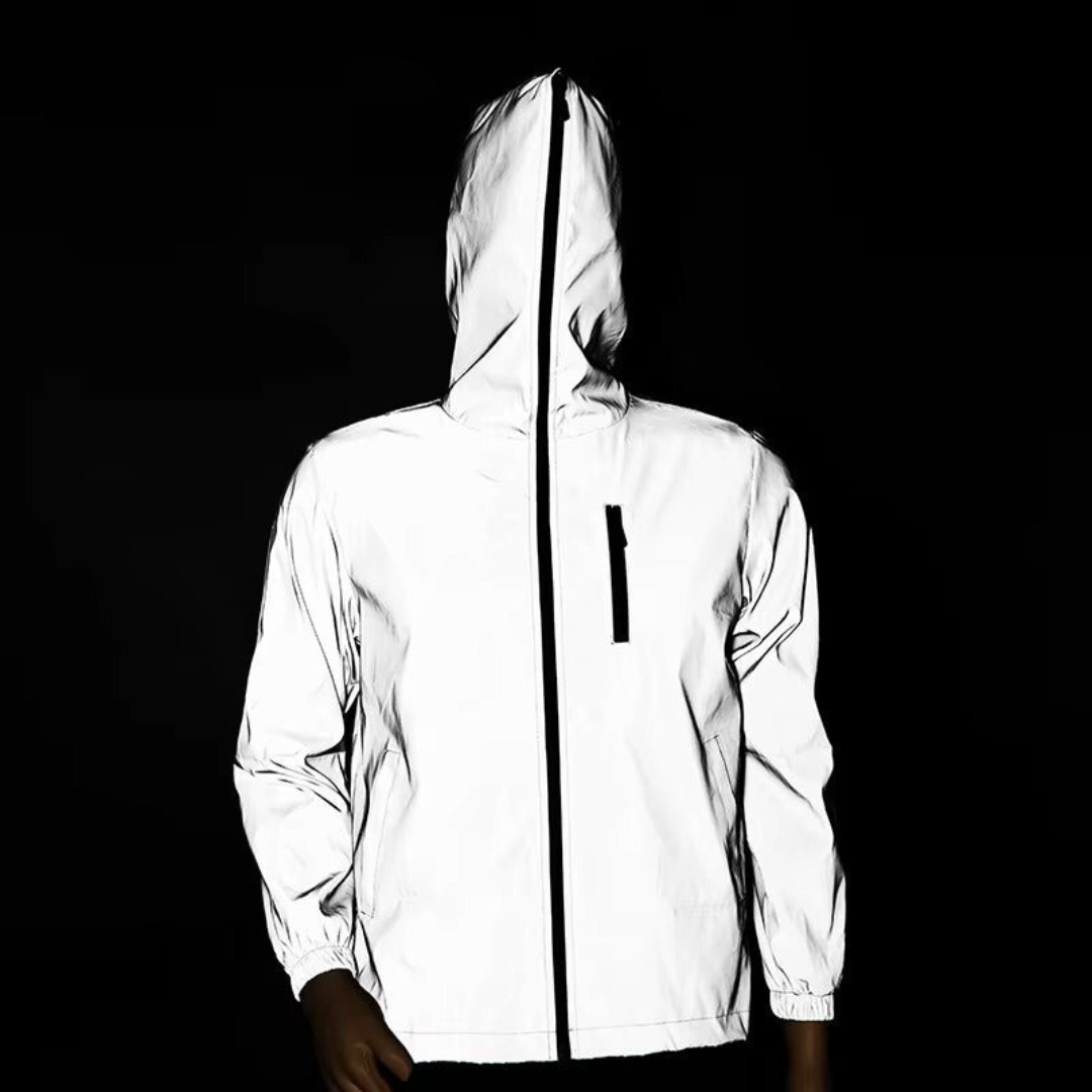 Kurtka odblaskowa wodoodporna – unisex – lekka i wiatroszczelna