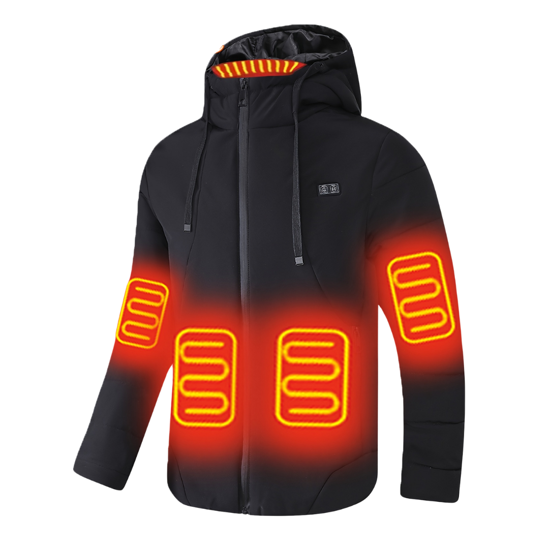 Kurtka Softshell Ogrzewana – Wodoodporna i Wiatroszczelna – Męska Outdoor