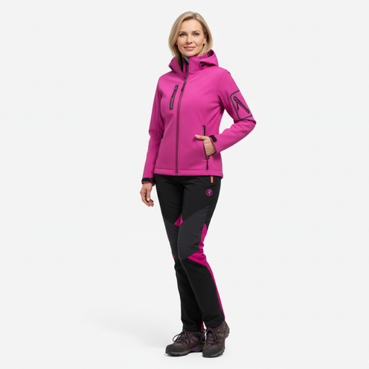 Zestaw softshell dla kobiet – wodoodporny – na ekstremalne warunki