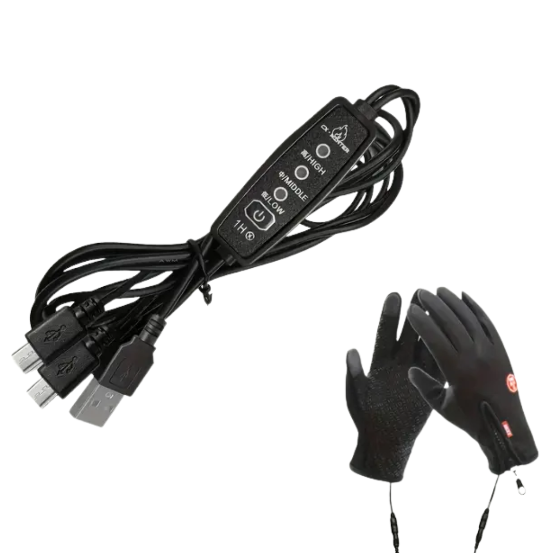 Rękawice Grzewcze USB – 3 Poziomy Ogrzewania – Dwustronne Grzanie