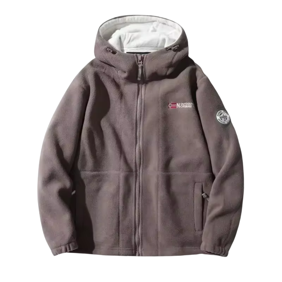 Bluza Polarowa – Męska z Kapturem – Zimowa Ciepła