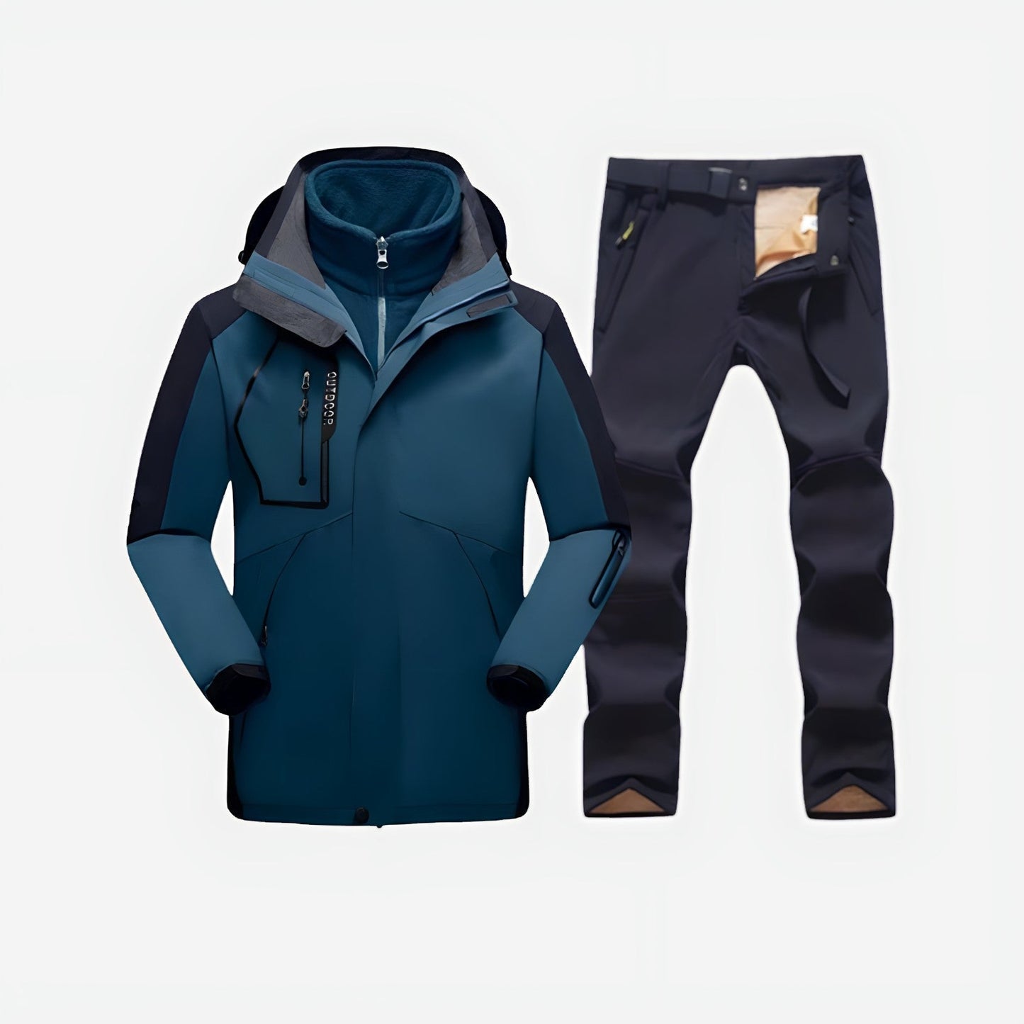 Męska Kurtka Softshell – Zimowa Outdoor – Wodoodporna Ciepła