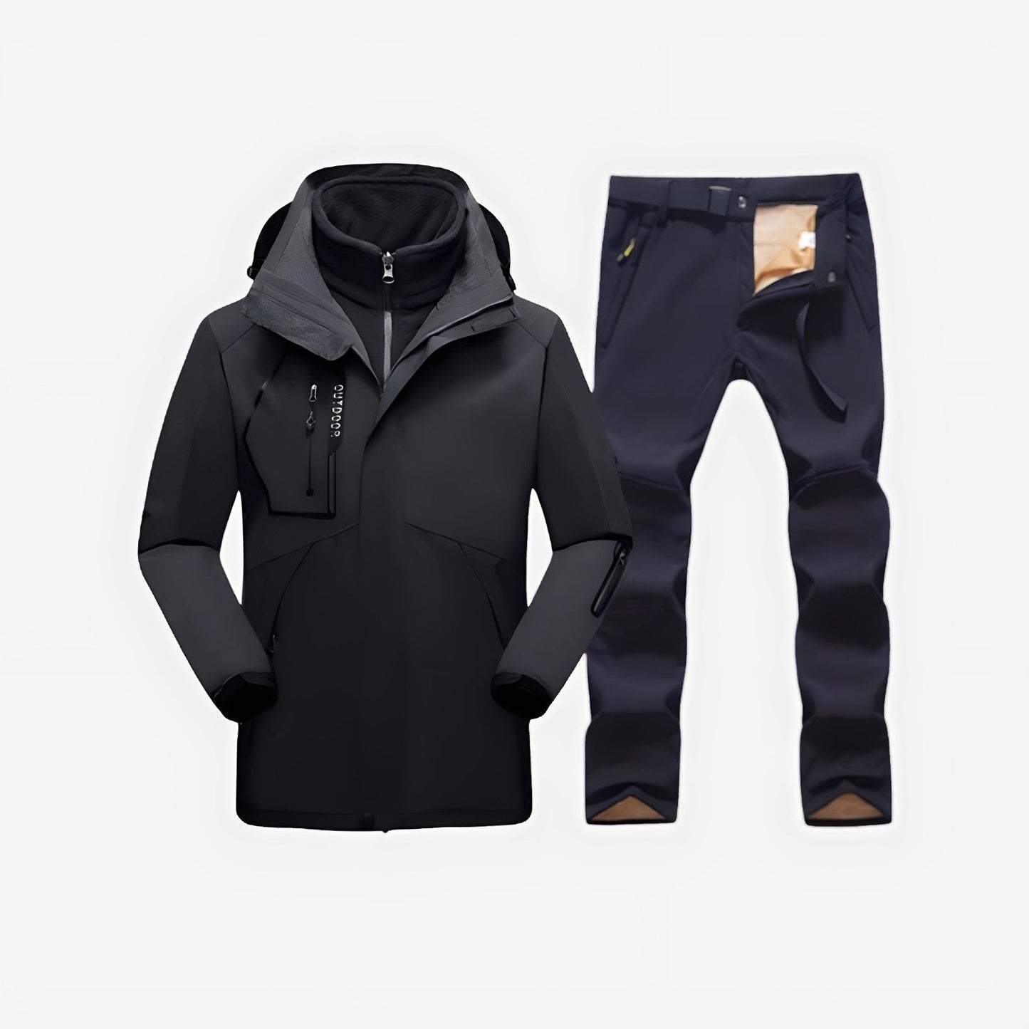 Męska Kurtka Softshell – Zimowa Outdoor – Wodoodporna Ciepła