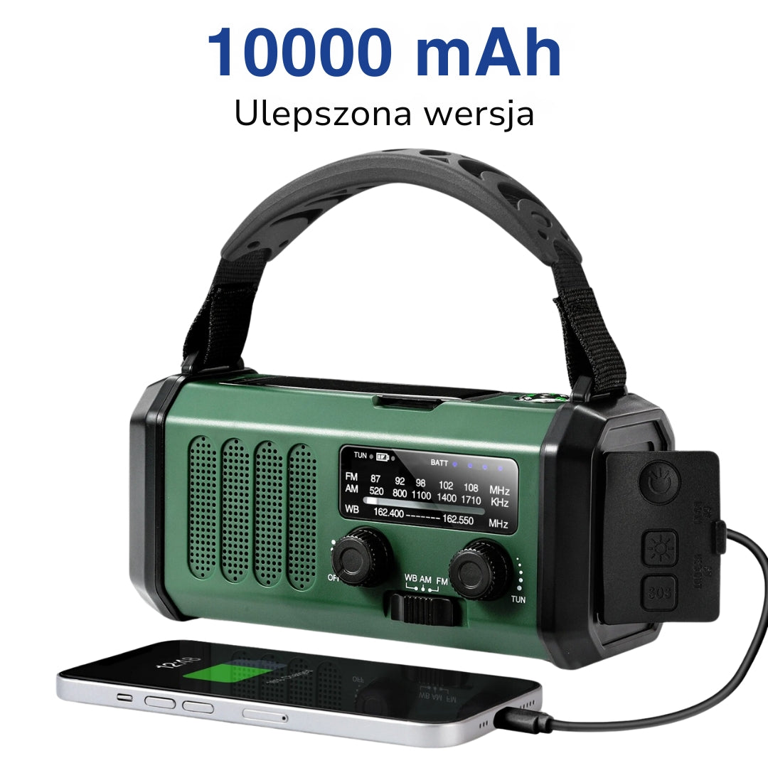 Radio Awaryjne – Solarne Dynamo – Latarka LED