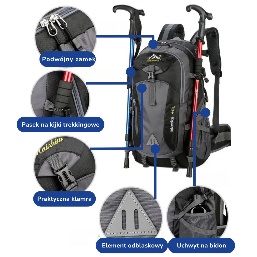 Plecak Turystyczny – Wodoodporny 40L – Outdoor Trekking