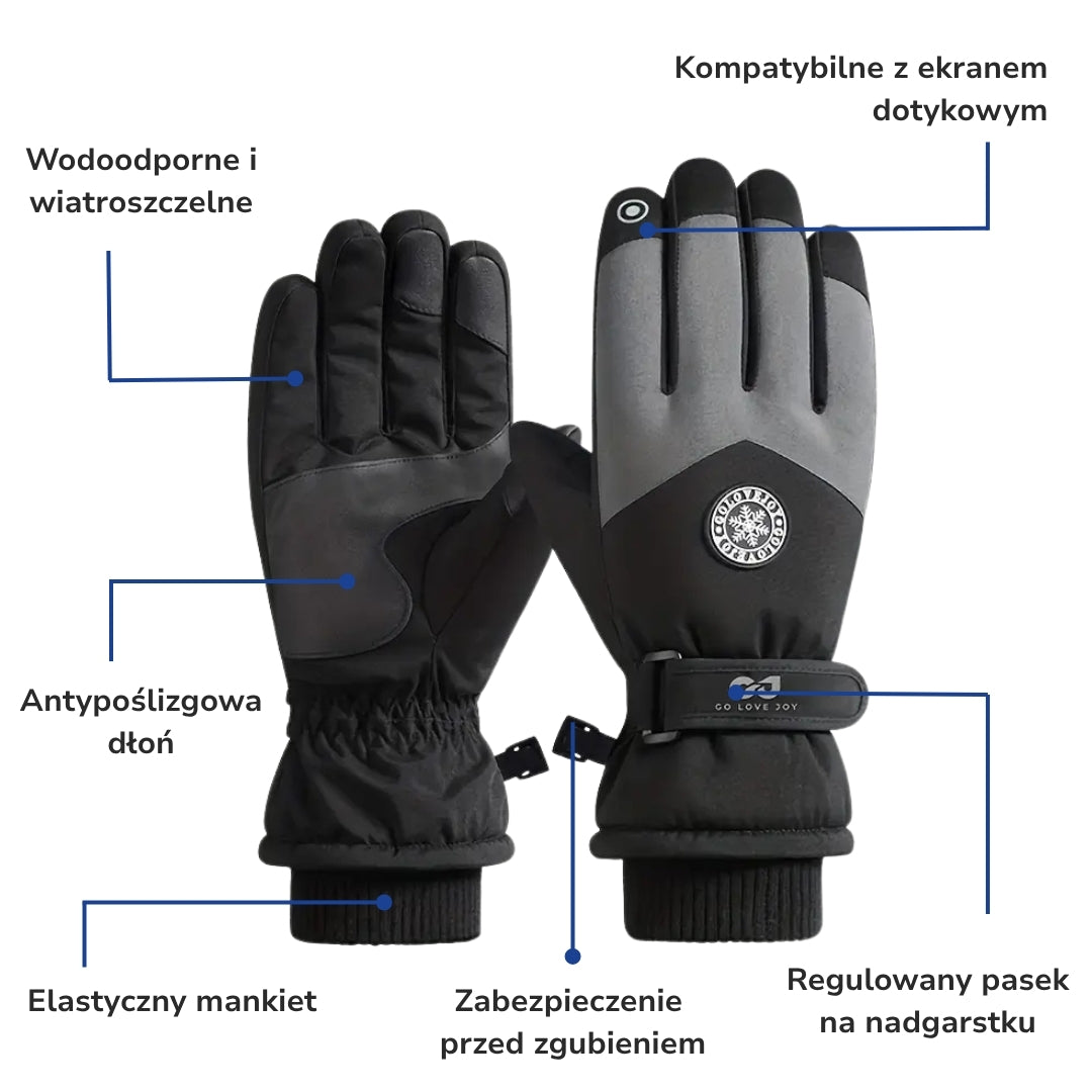 Rękawiczki Zimowe – Wodoodporne Ciepłe – Dotykowe Outdoor