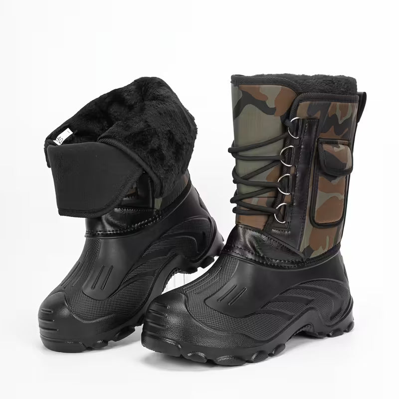 Ocieplane Buty Zimowe – Wodoodporne Camo – Praca w Terenie