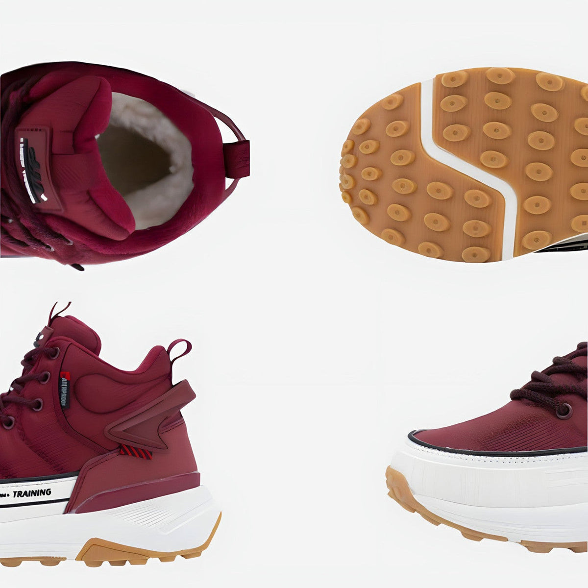 Buty zimowe damskie ocieplane w stylu sneakersa