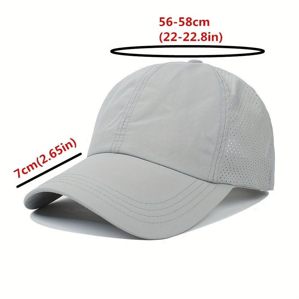 Czapka na Kucyk Unisex - Szybkoschnąca - Regulowana